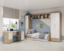 Модульная детская Оливия, Серый дуб/Белый (Композиция 3)