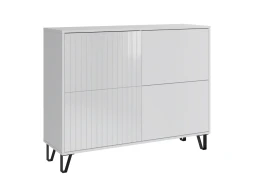 Комод Ливерпуль, белый/белый глянец