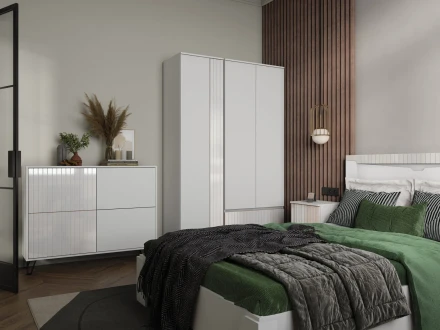 Пенал Ливерпуль, белый /белый глянец 