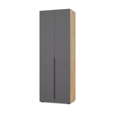 Шкаф 2-х дверный Х22 Харди,  Дуб золотой/Графит 