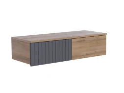 Тумба навесная Ливерпуль, вотан/графит софт 