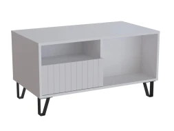 Журнальный стол Ливерпуль, белый/белый глянец